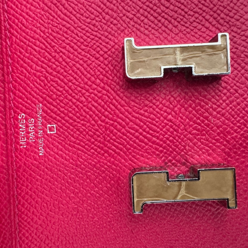 Hermès Constance Wallet To Go – Rose Extreme Epsom Sable Alligator “H” 2016 - Picture 6 of 16